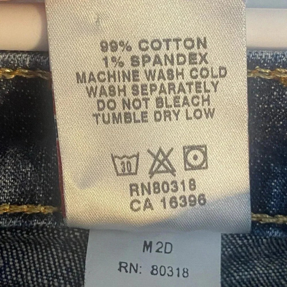 Lucky Brand Dungarees Mid Rise Flare Reg Length Medium Wash Jeans Size 30 - Picture 4 of 12